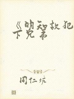 《明知故犯》年下兄弟