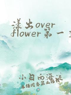 漾出over flower第一季翻译