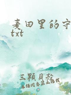 麦田里的守望者txt