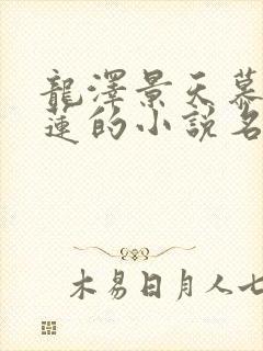 龙泽景天慕容青莲的小说名字