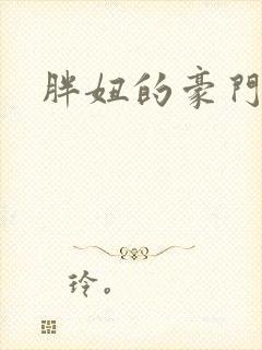 胖妞的豪门之旅