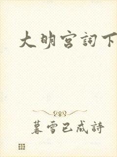 大明宫词下载