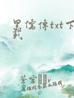 黑儒传txt下载