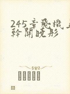 245章飞机上干关晓彤