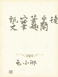 甄宓萧皇后高干文笔趣阁