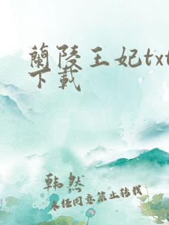 兰陵王妃txt下载