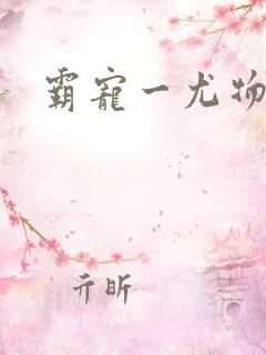 霸宠一尤物老婆