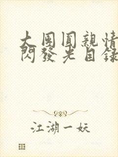 大团圆亲情会闪闪发光目录