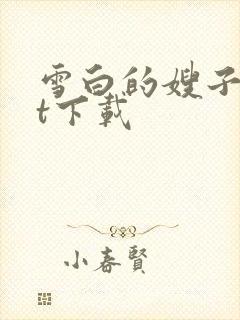 雪白的嫂子txt下载
