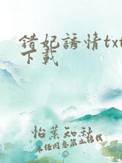 错妃诱情txt下载