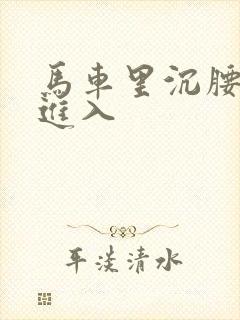 马车里沉腰缓缓进入