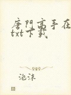 唐门高手在异世txt下载