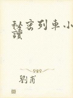 秘密列车小说阅读