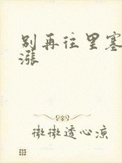 别再往里塞了好涨