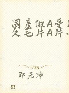 国产做A爱片久久毛片A片小说