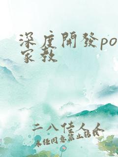 深度开发pop家教