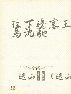 往下边塞玉器骑马沈驰