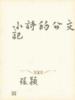 小诗的公交车日记