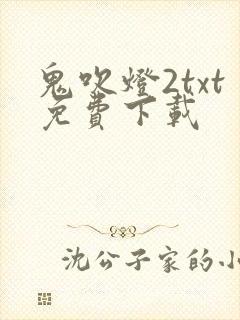 鬼吹灯2txt免费下载