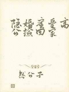 隐婚蜜爱高冷老公捡回家