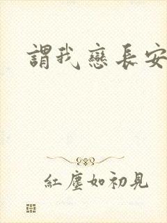 谓我恋长安