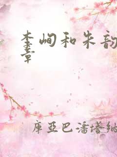 李峋和朱韵47章