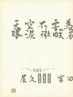 天空不要为我掉眼泪 微酸袅袅