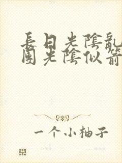 长日光阴乱作一团光阴似箭眇眇