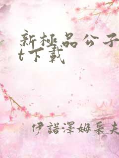 新极品公子txt下载