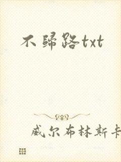 不归路txt