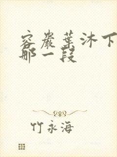 容岩叶沐下楼梯那一段