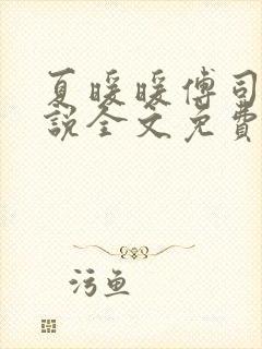 夏暖暖傅司寒小说全文免费阅读