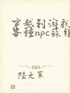 穿越到游戏里和各种npc苏绾