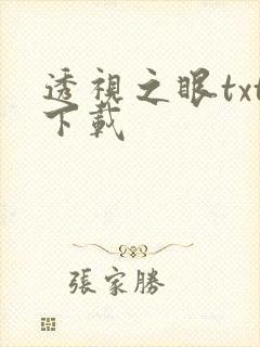 透视之眼txt下载