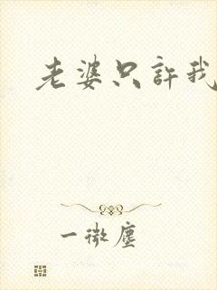 老婆只许我宠你