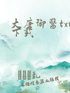 大唐御医txt下载