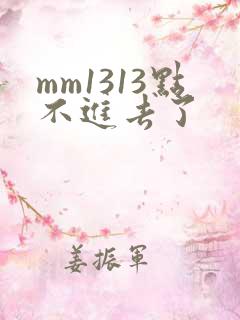 mm1313点不进去了