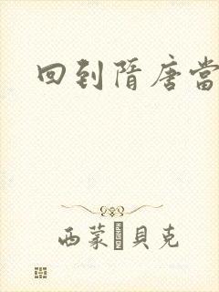 回到隋唐当皇帝