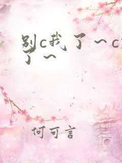 别c我了～c烂了～