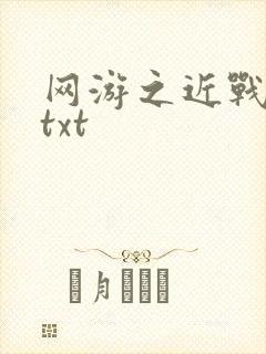 网游之近战法师txt