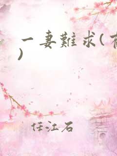 一妻难求(有肉)