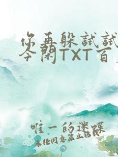 你再躲试试BY今闲TXT百度网盘