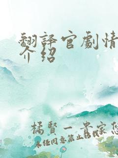 翻译官剧情分集介绍