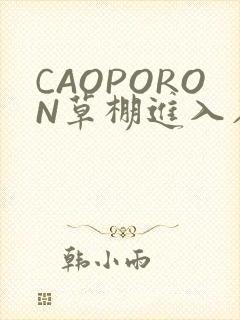 CAOPORON草棚进入在线观看