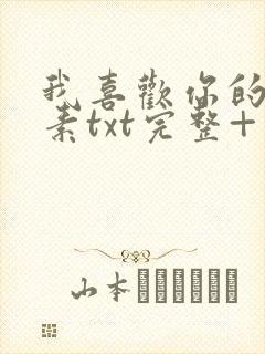 我喜欢你的信息素txt完整+番外 txt