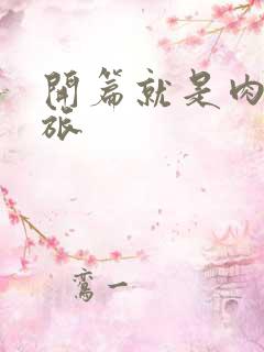 开篇就是肉的军旅