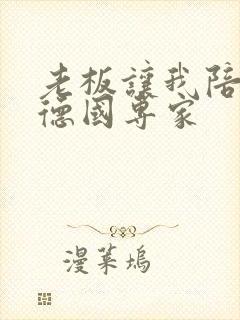 老板让我陪两个德国专家