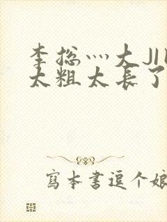 李总灬大JI巴太粗太长了