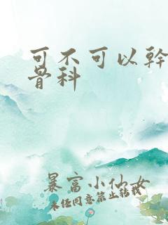 可不可以干湿你骨科