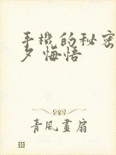 手机的秘密 七夕 悔悟